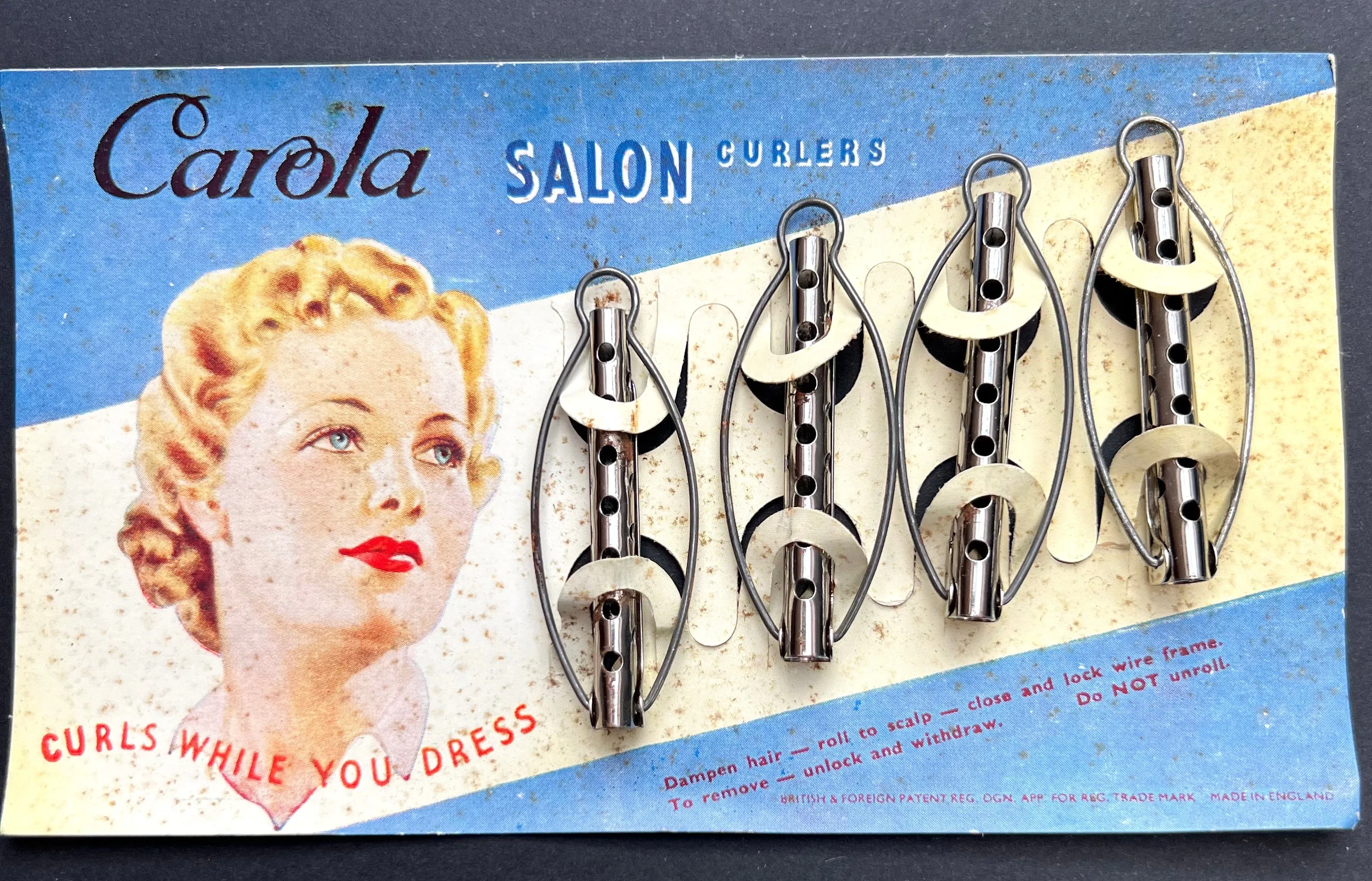 1930's Carola SALON CURLERS "Curl While You Dress"