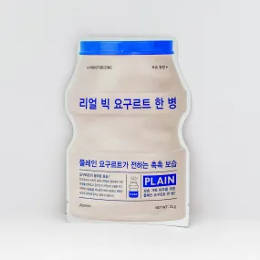 Apieu Face Sheet Mask (Real Big Yogurt One Bottle Plain / 1Pc)