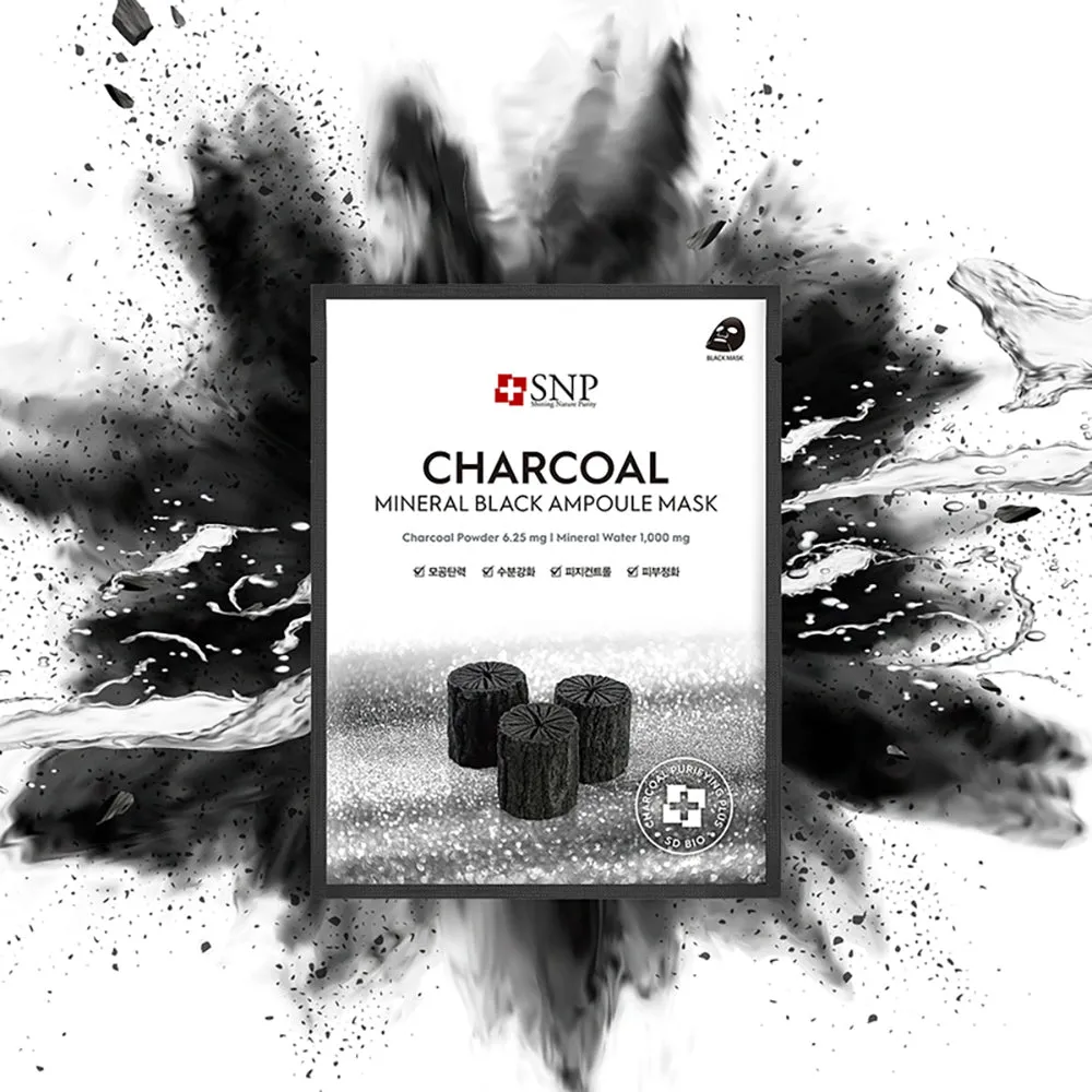 Charcoal Mineral Black Ampoule Mask Set [10 Masks]