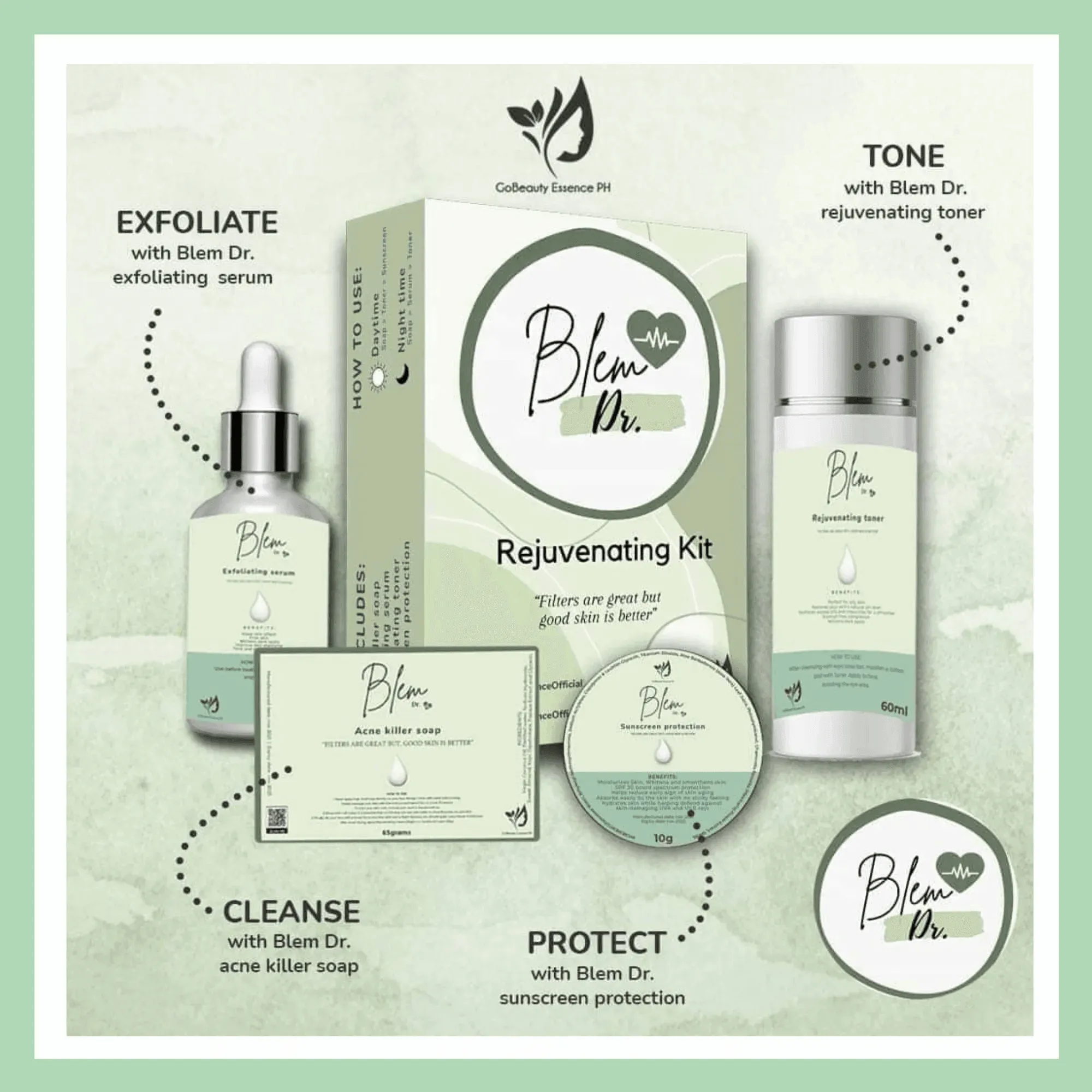 Dr Blem Rejuvenating Kit Anti Aging Smooth Skin