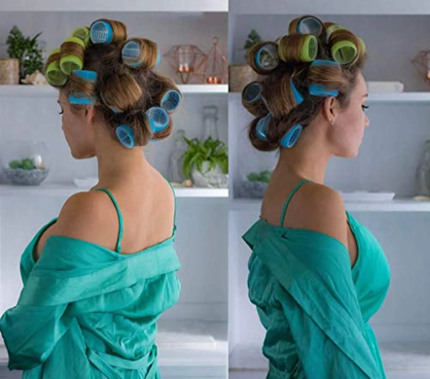Electomania Hair Rollers Hair Rollers Curlers Styling Soft Curler Foam Tool Profesional Roller Bendy Self Sponge (Color May Vary)