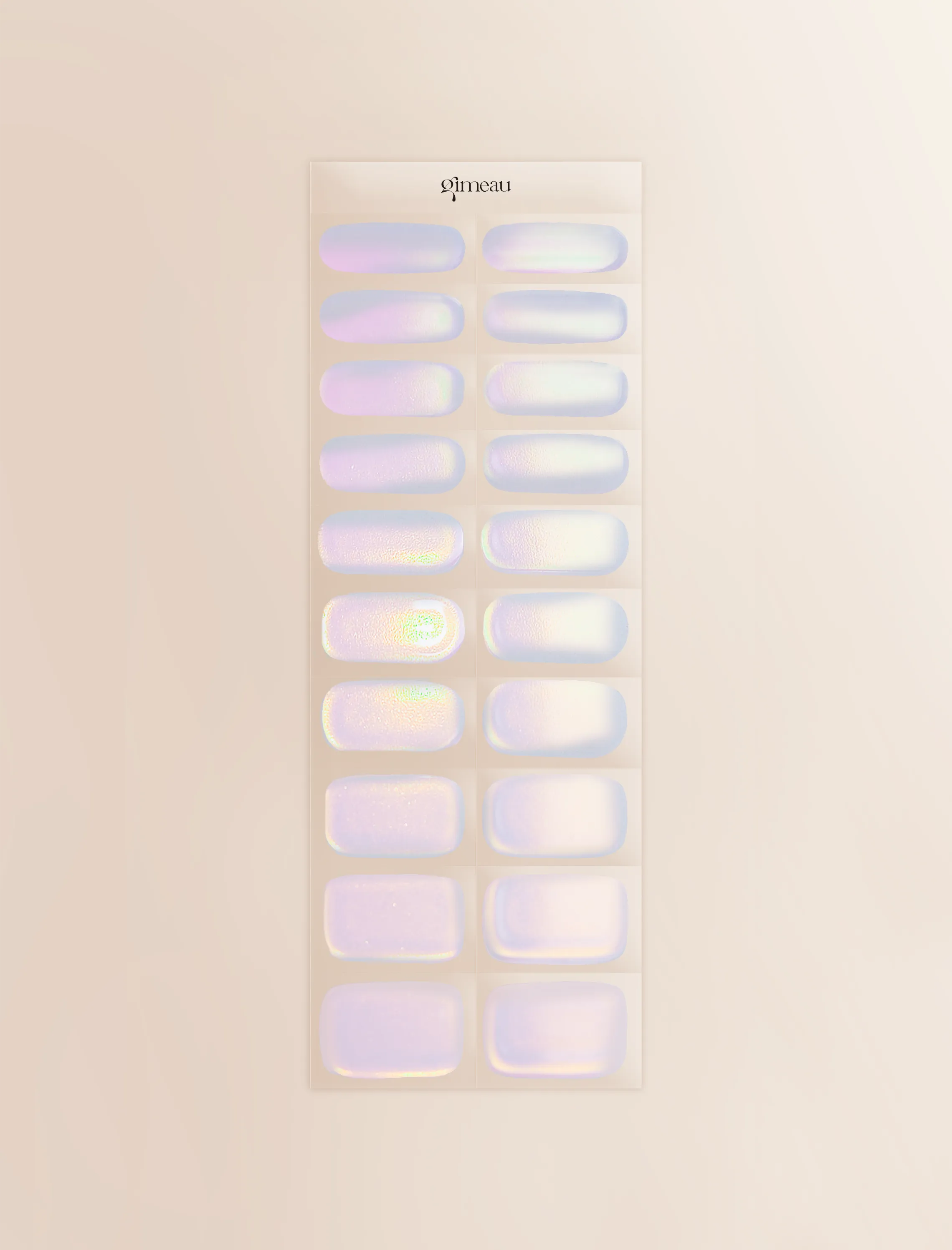 Gimeau Gel Nail Sticker - Glazed Ice