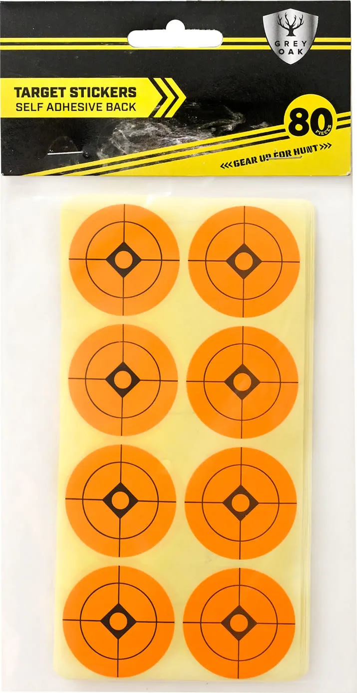 Grey Oak Shooting Target Stickers 38mm Orange | Buy Grey Oak Shooting Target Stickers 38mm Orange here | Outnorth