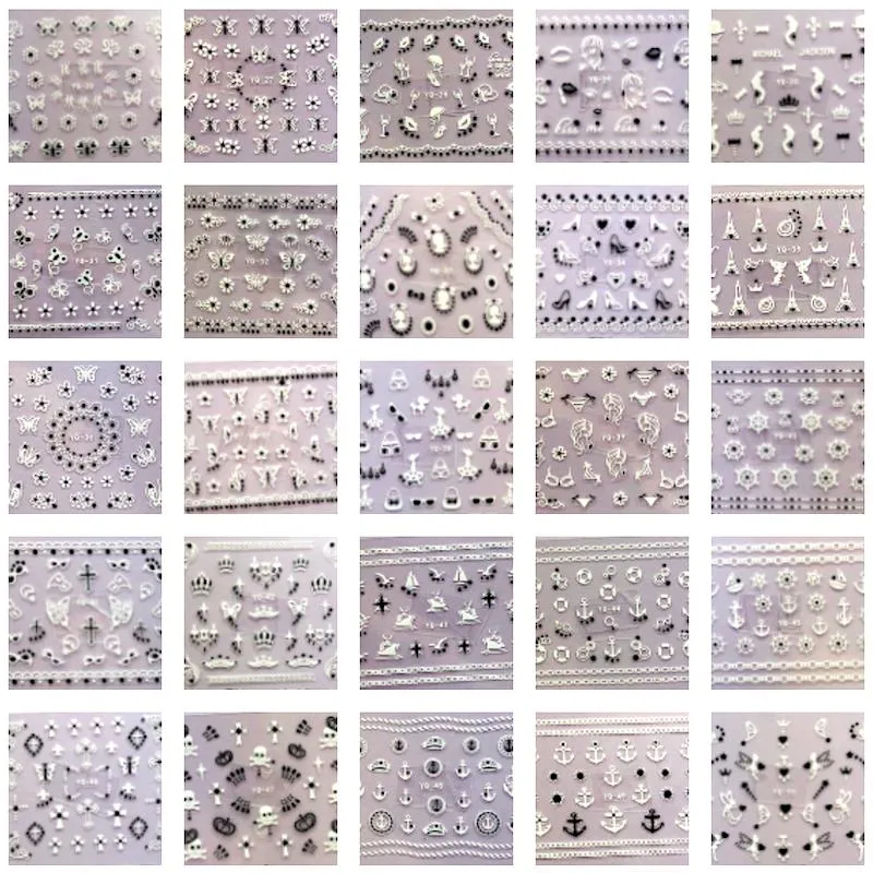 Nail Art HD Stickers YQ 50pcs