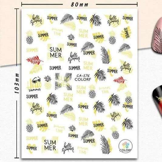 Nail Art Stickers CA COLORF
