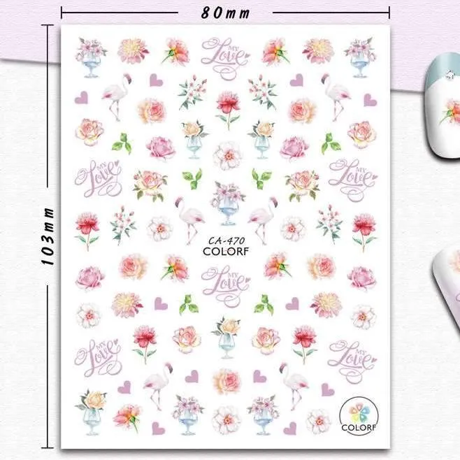 Nail Art Stickers CA COLORF