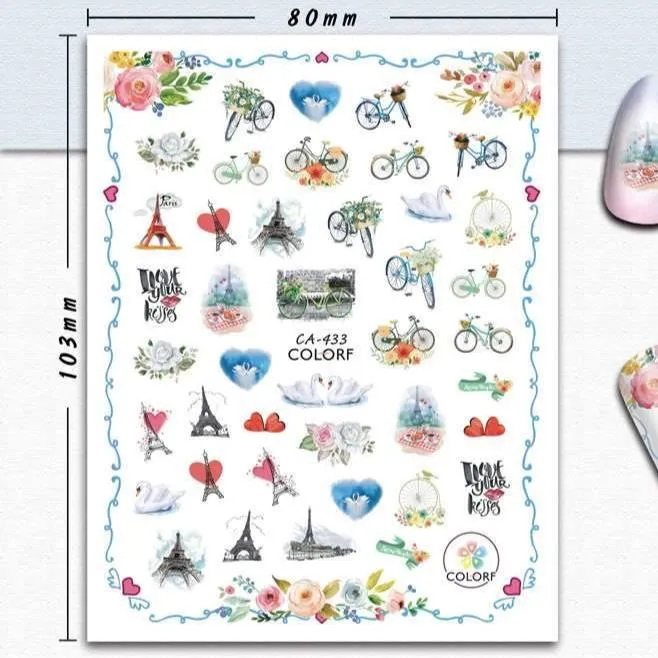 Nail Art Stickers CA COLORF
