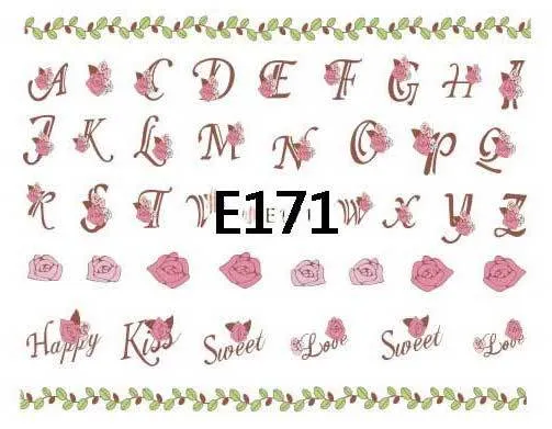 Nail Art Stickers E Collection