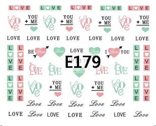 Nail Art Stickers E Collection