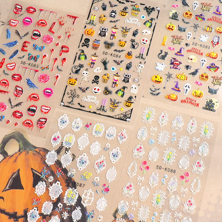 Nail Art Stickers - Halloween Festival