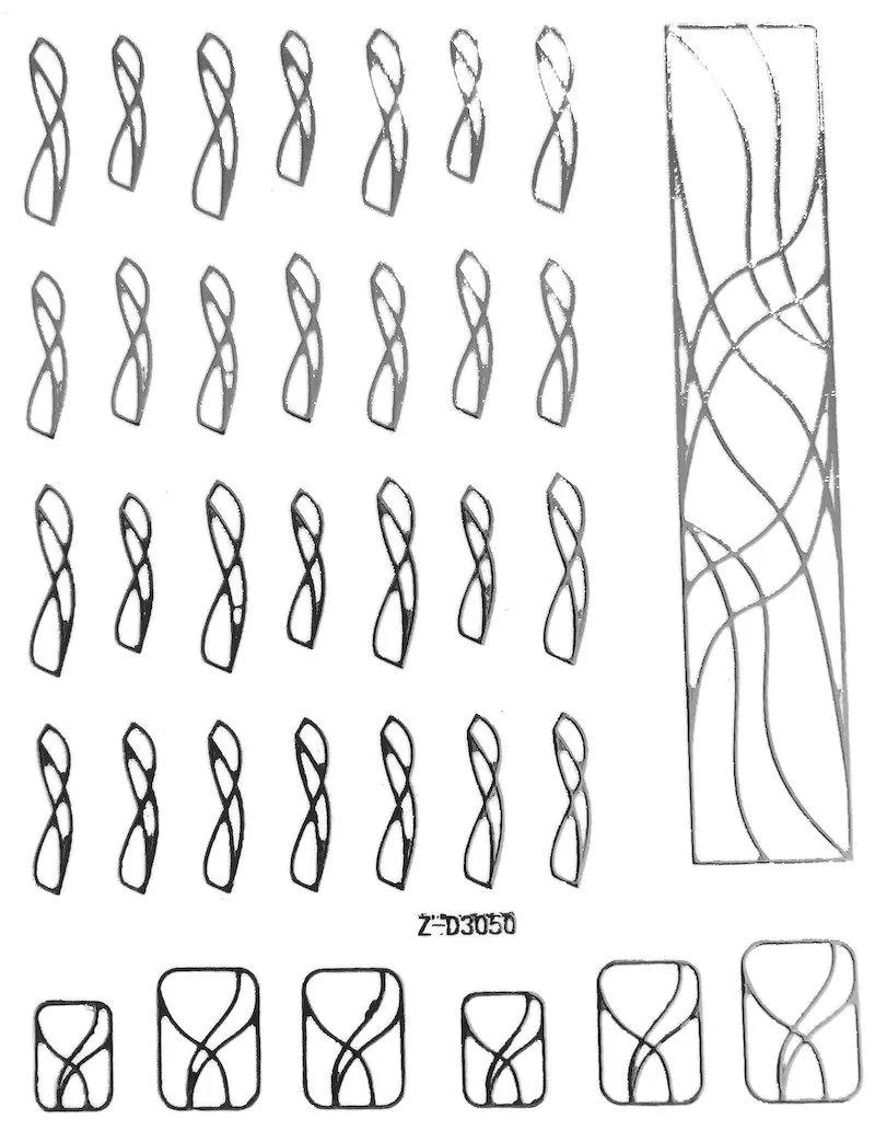 Nail Art Stickers LINES Collection