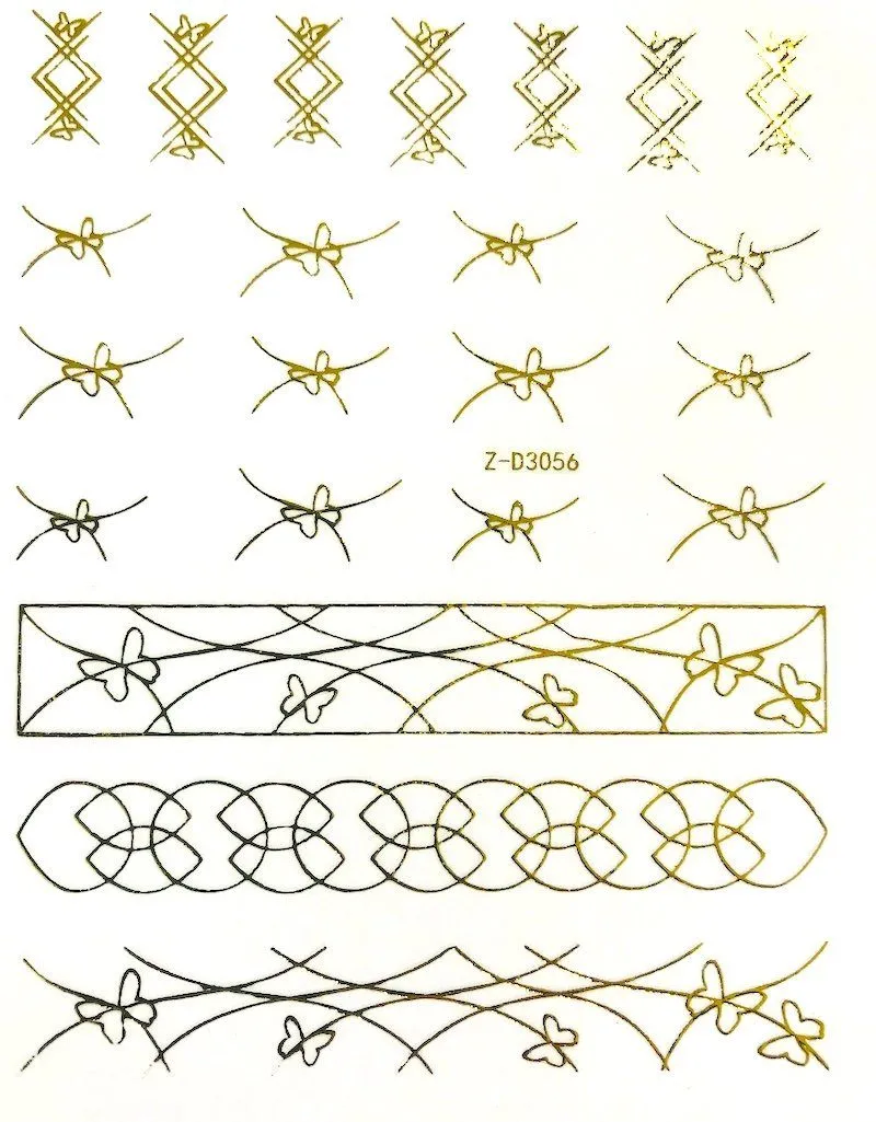 Nail Art Stickers LINES Collection