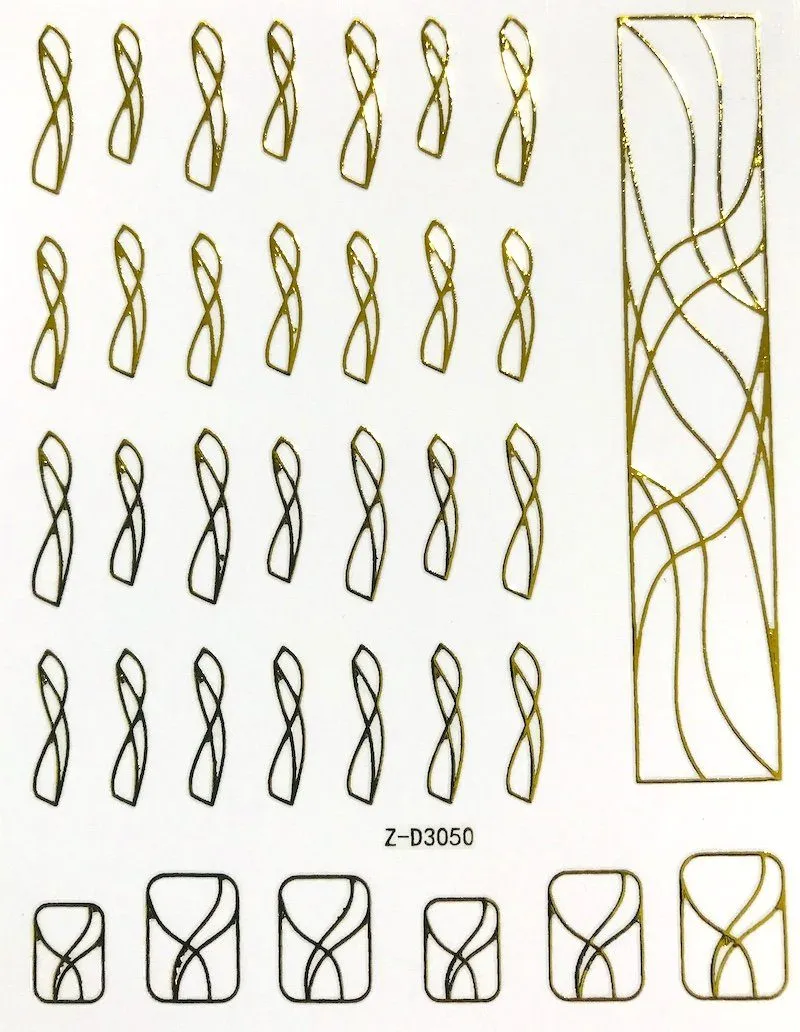 Nail Art Stickers LINES Collection