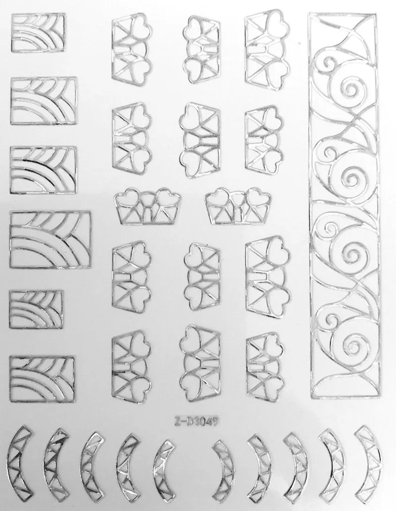 Nail Art Stickers LINES Collection