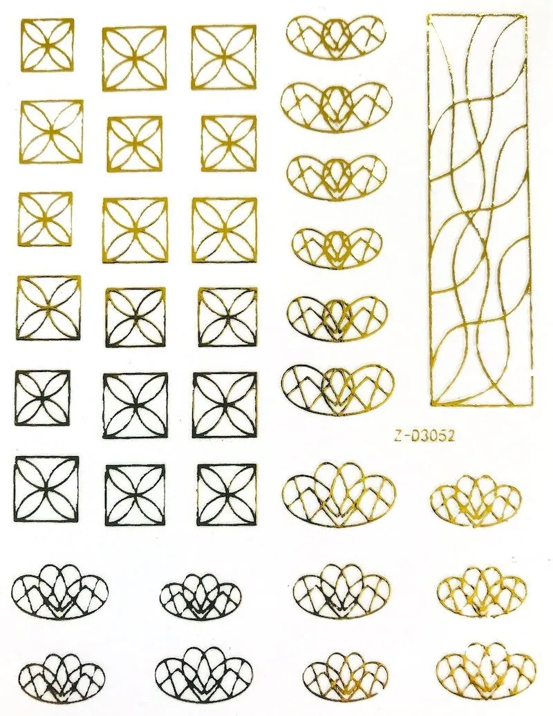 Nail Art Stickers LINES Collection