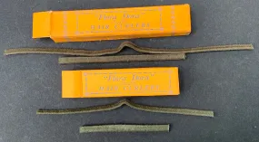 "Flora Dora" 1930s Box of  6" or 9" long FLEXIBLE fabric covered HAIR CURLERS